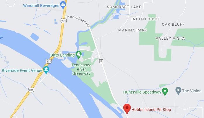 Hobbs Island Pit Stop Map 1