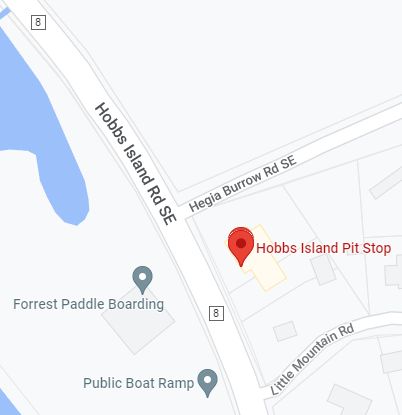 Hobbs Island Pit Stop Map 2